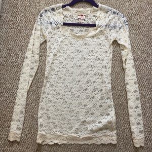 Free People Intimates Lace Long Sleeve